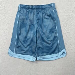 DSG Boys Printed Basketball Shorts Size Large Blue Mesh Athletic Fit